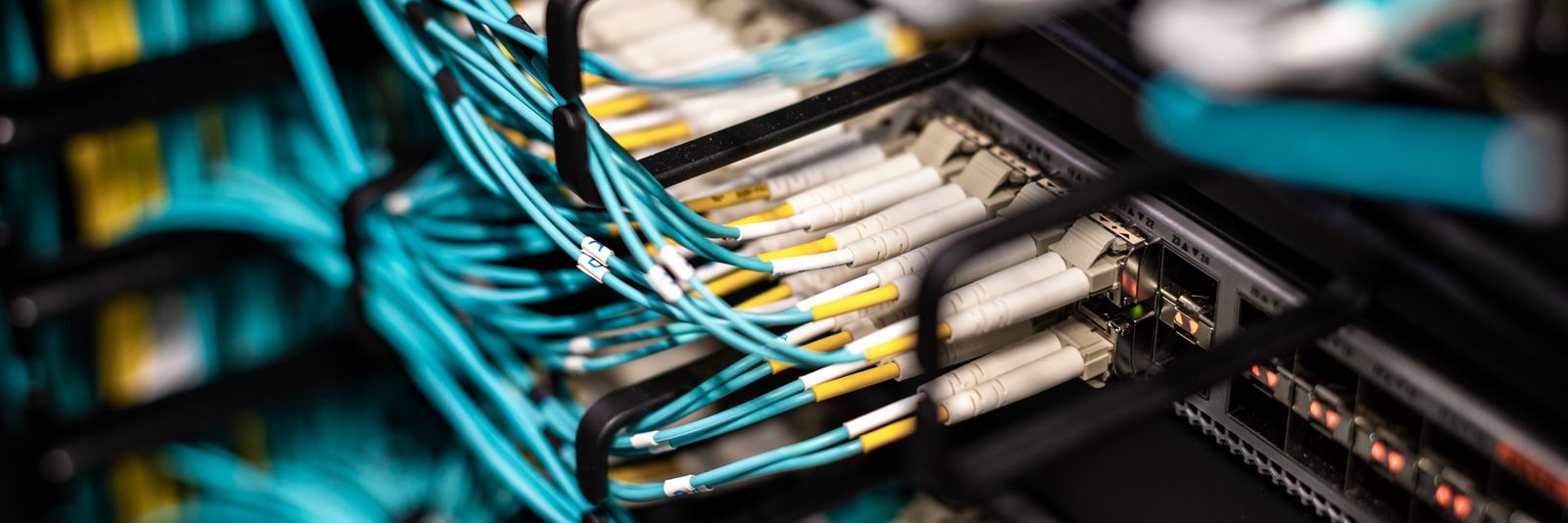 Fibre and copper terminated into a patch panel